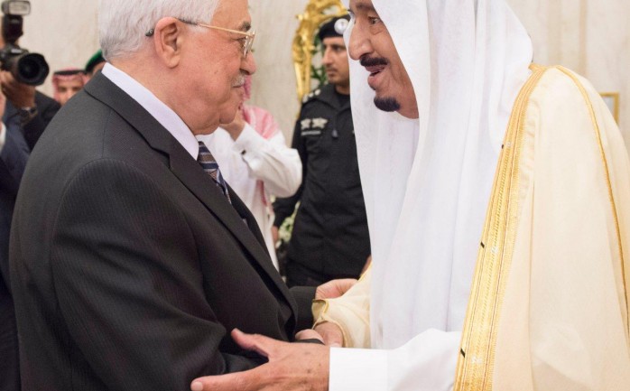 الرئيس محمود عباس والملك السعودي سلمان